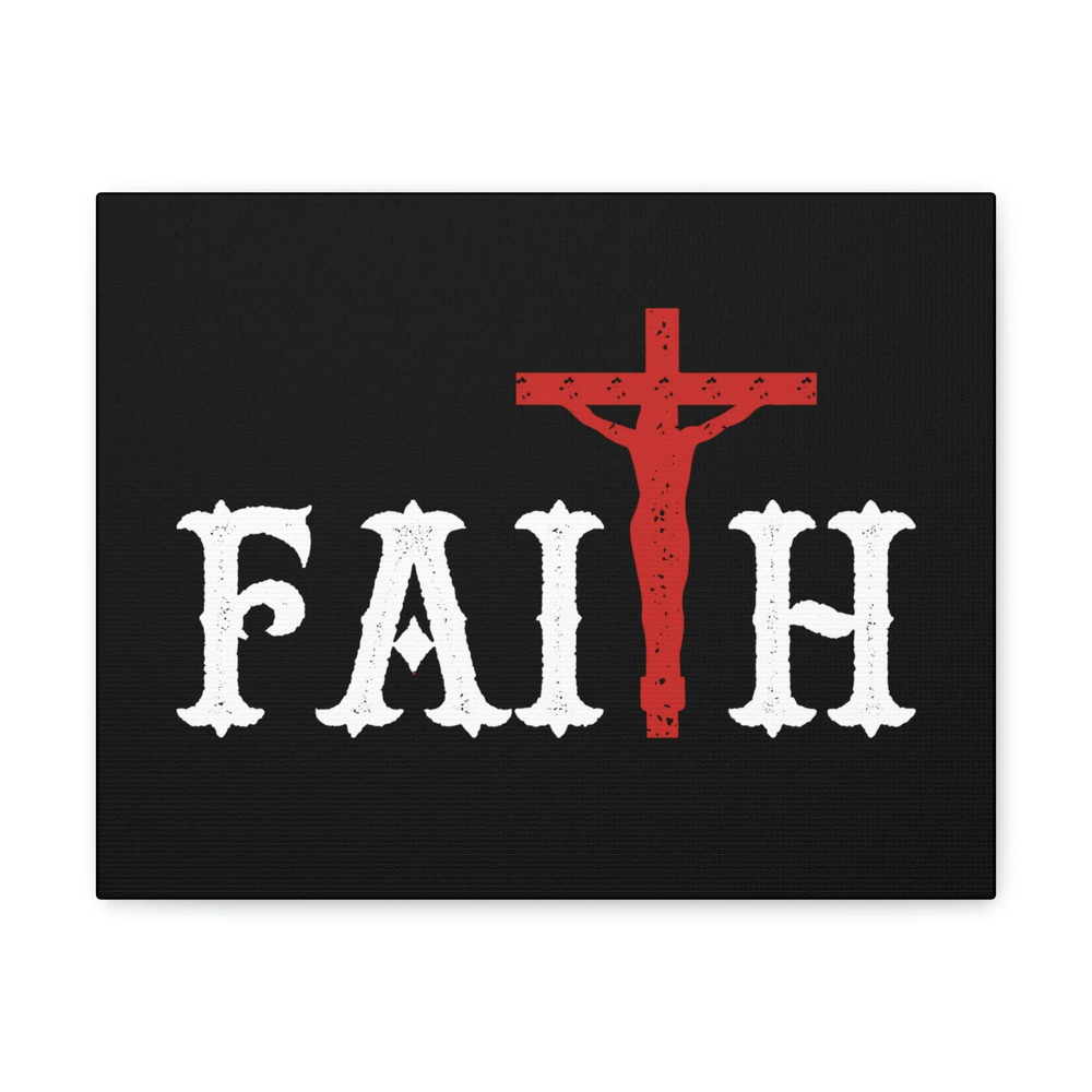 Scripture Walls Faith Romans 10:17 Red Cross Christian Wall Art Bible Verse